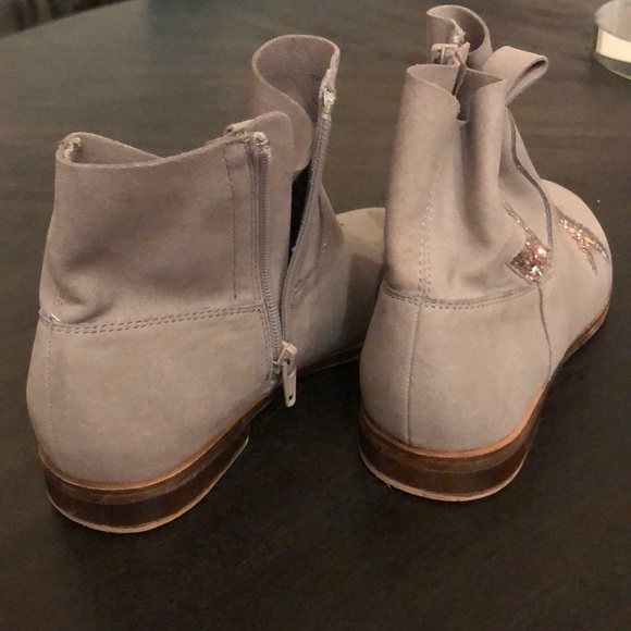 Zara booties, gray & glitter - Picture 2 of 4